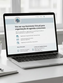 Eu vou ser sua assistente virtual para organi