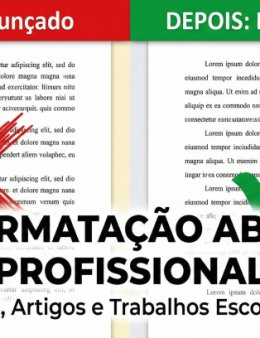 Eu vou formatar trabalho em norma ABNT