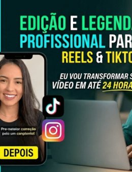 Eu vou editar e legendar seu vídeo