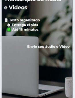 Eu vou transcrever seu áudio ou vídeo