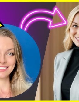 Eu vou criar sua foto profissional com IA