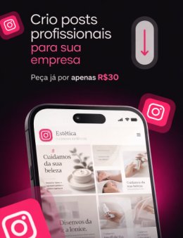 Eu vou criar o design do zero, de forma profissional seguindo o estilo da sua marca.