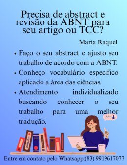 Eu vou traduzir abstracts para artigos