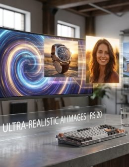 Eu vou criar 3 imagens ultra-realistas