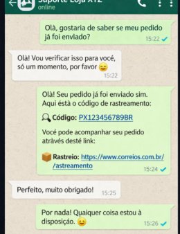 Eu vou atender seus clientes pelo WhatsApp.