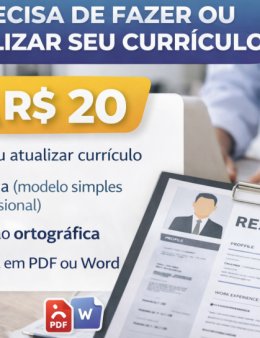 Eu vou fazer o currículo ideal para você