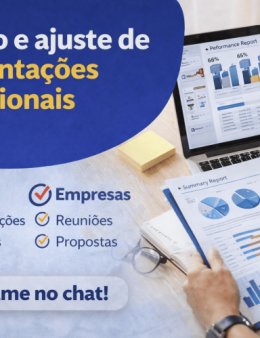 Eu vou ajustar e melhorar sua apresentação