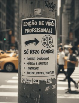 Eu vou editar seus videos