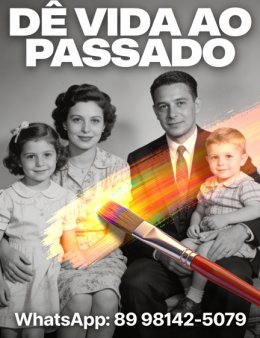 Eu vou restaurar fotos antigas