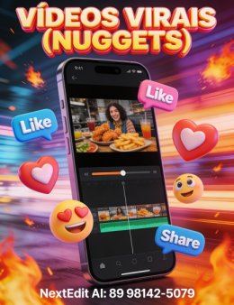 Eu vou cortes virais com legendas dinâmicas