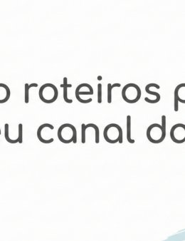 Eu vou fazer roteiro para seu canal dark