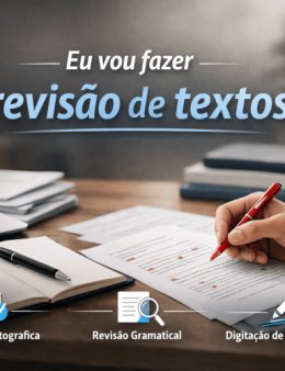 Eu vou fazer  a escrita e revisão