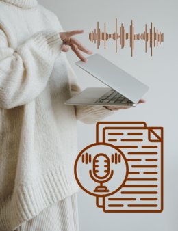 Eu vou transcrever seus áudios e vídeos