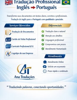 Eu vou Tradução de documentos  e afins