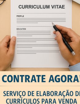 Eu vou criar CV e carta de apresentação