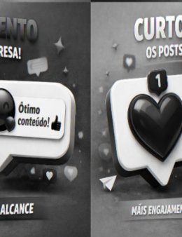 Eu vou curtir e comentar em posts da sua empr