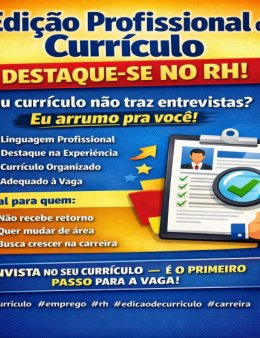 Eu vou Fazer seu Currículo Abrir Portas