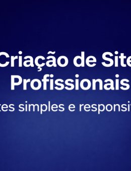Eu vou criar o seu site profissional