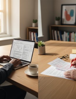 Eu vou  escrever ou revisar seu texto técnico