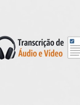 Eu vou transcrever seu áudio ou vídeo
