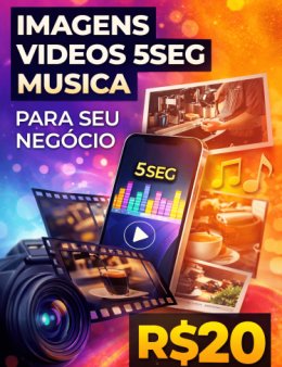Eu vou gerar imagens, vídeos de 5s e músicas com IA para sua marca