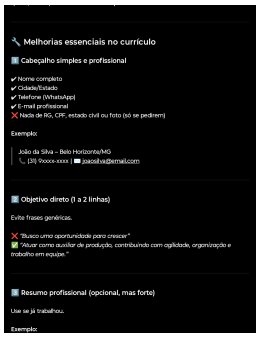 Eu vou melhorar seu currículo e uas cartprese