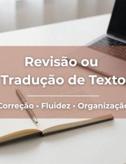 Eu vou revisar ou traduzir textos curtos