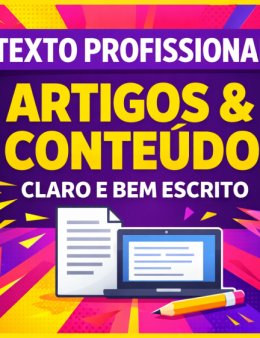Eu vou escrever textos e artigos claros e bem