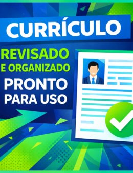 Eu vou criar e organizar seu currículo!