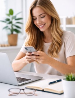 Eu vou digitar textos rapidamente no celular