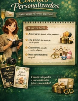 Eu vou fazer seu convite para datas especiais