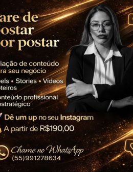 Eu vou criar material para o seu negócio.