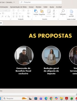 Eu vou criar sua apresentação criativa