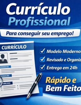 Eu vou Cria seu currículo profissional