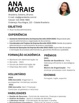 Eu vou criar um currículo profissional estrat