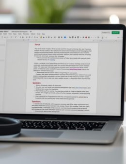 Eu vou transcrever e revisar seu áudio/vídeo