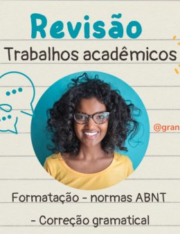 Eu vou revisar e formatar seu texto acadêmico
