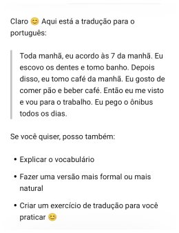 Eu vou traduzir o que você quiser