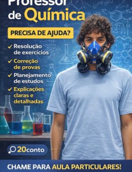 Eu vou te ajudar em tudo envolvendo Química!