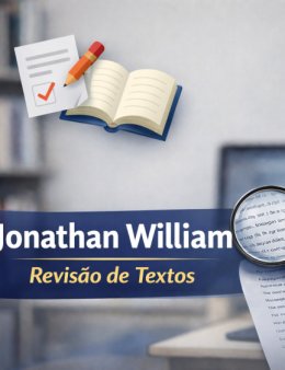 "Realizarei a revisão do seu texto"
