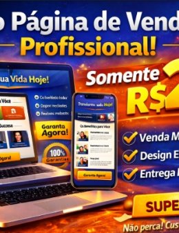 Eu vou Criar Página de Vendas Profissional