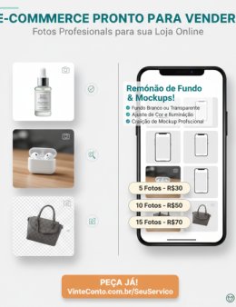 Eu vou remover o fundo e criar de mockups