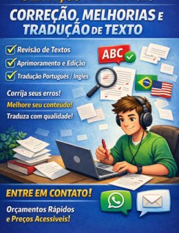 Eu vou trabalhar na área de escrita