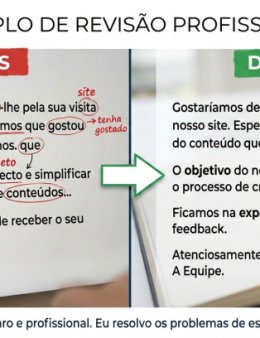Eu vou Revisar seus textos