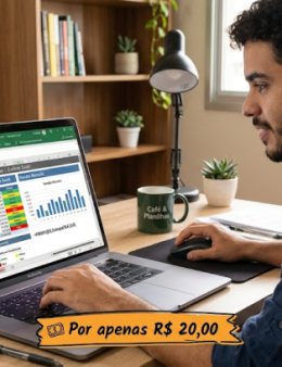 Eu vou criar sua planilha Excel por 20 reais!