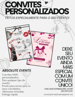 Eu vou criar convites incríveis para você!