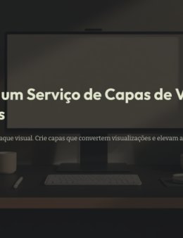 Eu vou fazer a capa para seus videos