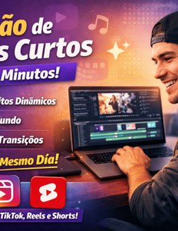 Eu vou editar seu video curto hoje!