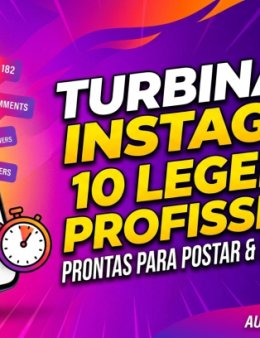 Eu vou criar 10 legendas profissionais