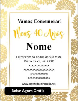 Eu vou fazer seu convite